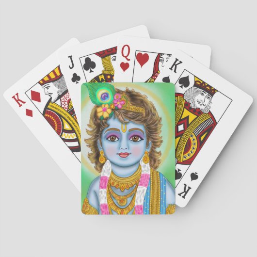 Kind Krishna speelkaarten (Achterkant)