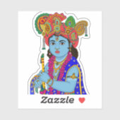 Kind Krishna Sticker (Vel)