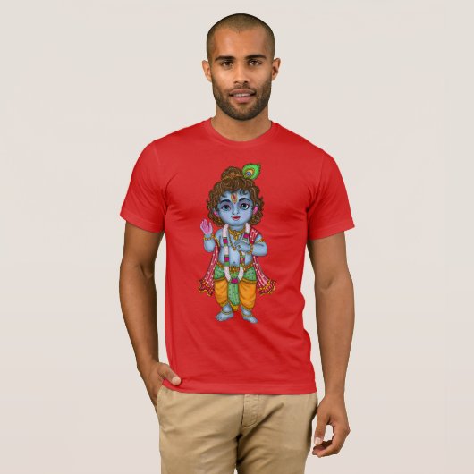 Kind Krishna T-shirt (Voorkant volledig)