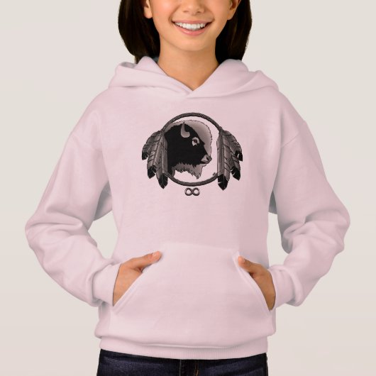 Kind - Kunsthoodie Wildlife Native Art Hoodie (Voorkant)