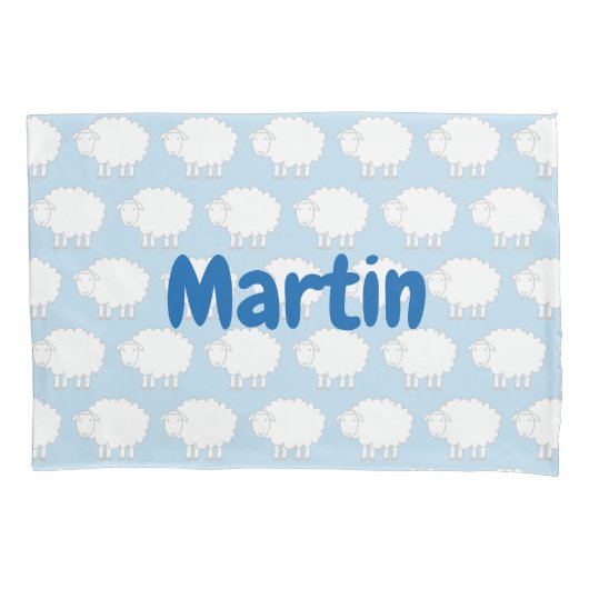 Kind kussens met schattig schaappatroon kussensloop (Voorkant)