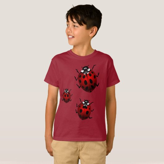 Kind Ladybug T-shirts Kind Cute Ladybug Shirten (Voorkant volledig)