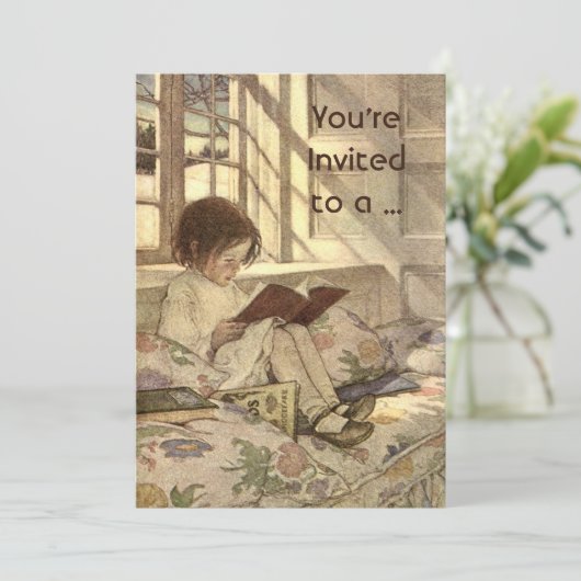 kind Leest Afstuderen boekschool Kaart (Staand voorkant)