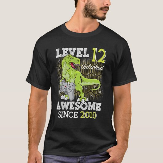 Kind Level 12 Niet-vergrendeld Geweldige 2010 12 Y T-shirt (Voorkant)