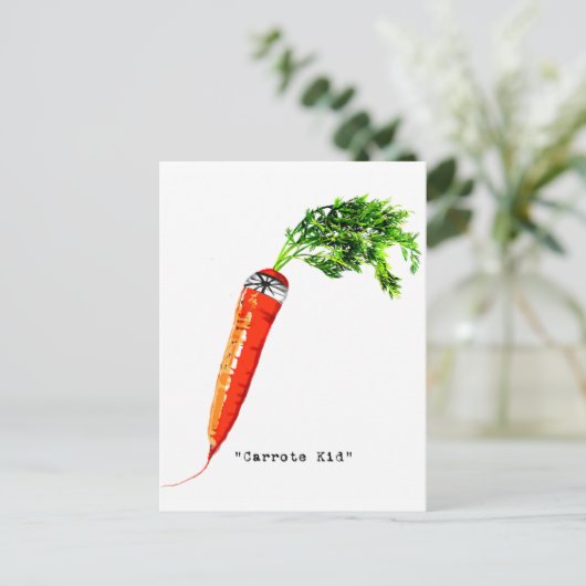 kind-licht carrote briefkaart (Staand voorkant)