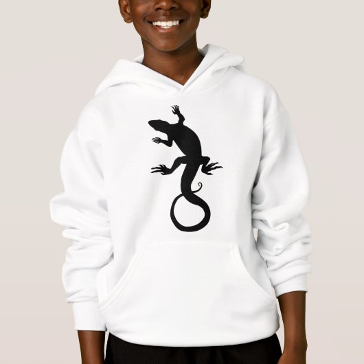 Kind Lizard Hoodie Reptile Art Kinder Sweatshirt (Voorkant)