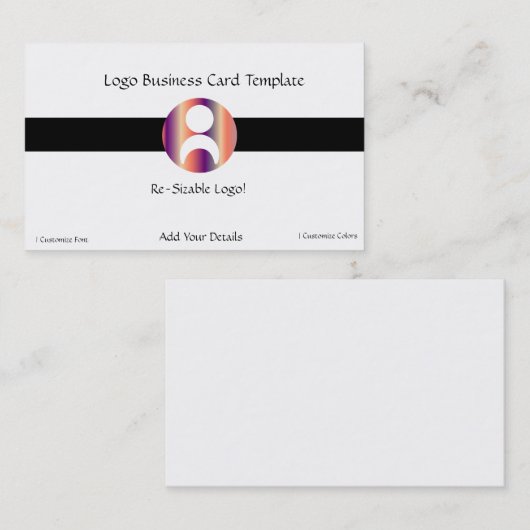 Kind Logo of Mensen Logo Visitekaartje (Voorkant / Achterkant)