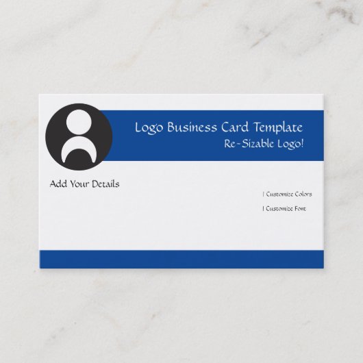 Kind Logo of People Black & White Logo Visitekaartje (Voorkant)