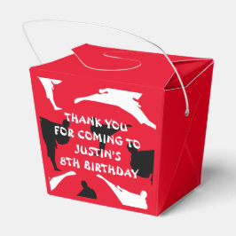 Kind martial arts karate Verjaardagsfeestgunst box Bedankdoosjes