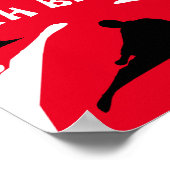 Kind martial arts verjaardagsfeestje welkom poster (Hoek)