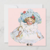  kind, meisje  Dress Birthday Party Kaart (Voorkant)