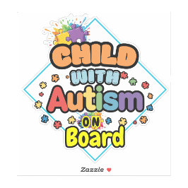 Kind met Autisme aan Boord Auto Sticker bordje