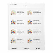 Kind Met Autisme Brunette Meisje 2 Etiket (Full Sheet)