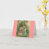  kind met Baby Doll Notecard Kaart (Gele Bloem)