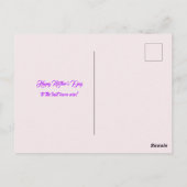 Kind met bloemen en moeder briefkaart (Achterkant)