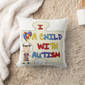 Kind met Donkerbruin Meisje 2 van het Autisme Kussen (Deken)