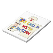 Kind met Donkerbruin Meisje 2 van het Autisme Notitieblok (Linkerzijde)