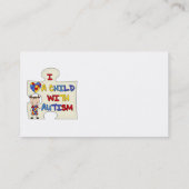 Kind met Donkerbruin Meisje 2 van het Autisme Visitekaartje (Achterkant)