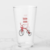 Kind met drie kerst Pint Soda Glass Glas (Voorkant)