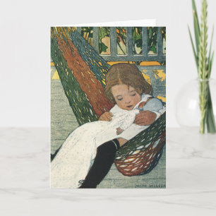 kind met een dollar van Jessie Willcox Smith Kaart
