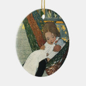  kind met een dollar van Jessie Willcox Smith Keramisch Ornament (Rechts)