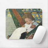 kind met een dollar van Jessie Willcox Smith Muismat (Met muis)