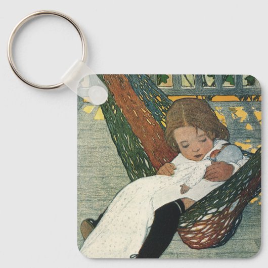  kind met een dollar van Jessie Willcox Smith Sleutelhanger (Voorkant)