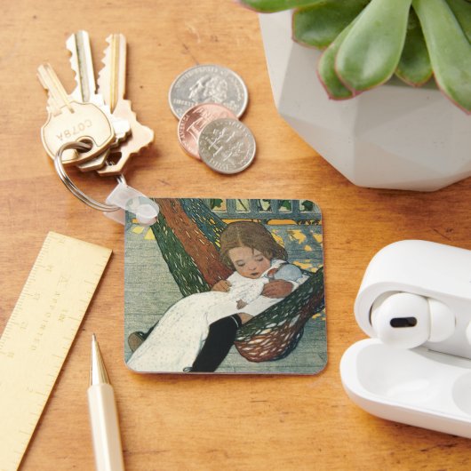 kind met een dollar van Jessie Willcox Smith Sleutelhanger (Bureau)