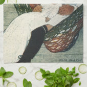  kind met een dollar van Jessie Willcox Smith Theedoek (Gevouwen)