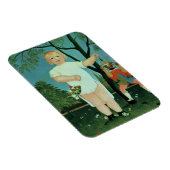 Kind met een pop, c.1903 (olie op canvas) magneet (Rechterzijde)