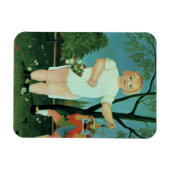 Kind met een pop, c.1903 (olie op canvas) magneet (Horizontaal)