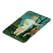 Kind met een pop, c.1903 (olie op canvas) magneet (Linkerzijde)