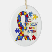 Kind met een reclameboodschap keramisch ornament (Rechts)