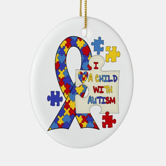 Kind met een reclameboodschap keramisch ornament (Rechts)