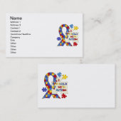 Kind met een reclameboodschap visitekaartje (Voorkant / Achterkant)