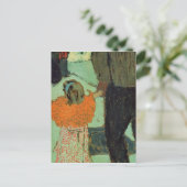 Kind met een rode sjaal, c. 1891 briefkaart (Staand voorkant)