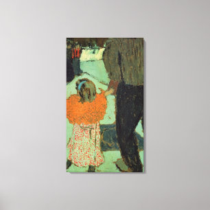 Kind met een rode sjaal, c. 1891 canvas afdruk