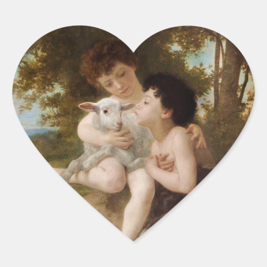 Kind met een witte lamp Hartelijk dank Hart Sticker (Voorkant)