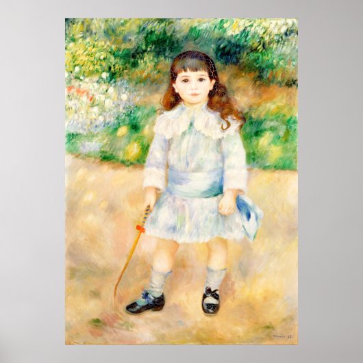 Kind met een zweep  Auguste  Renoir  Poster (Voorkant)