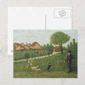 Kind met ganzen briefkaart (Voorkant / Achterkant)