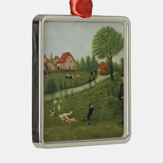 Kind met ganzen metalen ornament (Rechts)