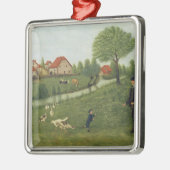 Kind met ganzen metalen ornament (Links)