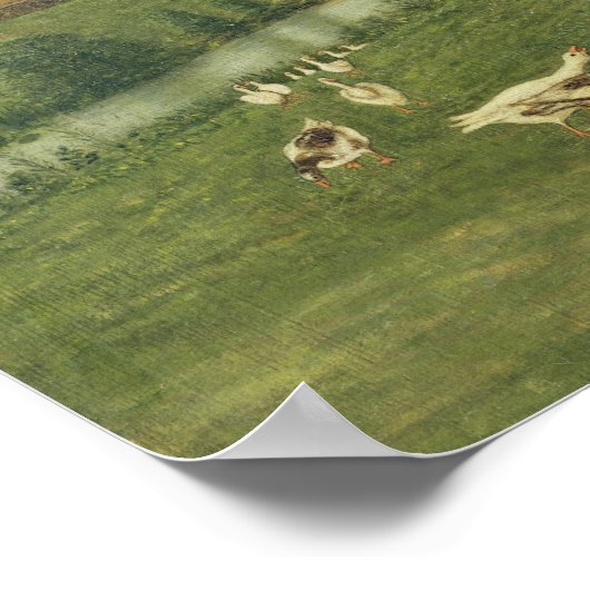 Kind met ganzen poster (Hoek)