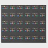 Kind met gymnastiek en dun liefdevol cadeaupapier (Vlak)