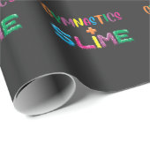 Kind met gymnastiek en dun liefdevol cadeaupapier (Rol Hoek)