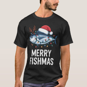 Kind met hengel en snoepstok naast een pluizige P T-shirt