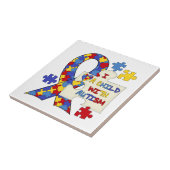 Kind met het Lint van de Voorlichting van het Auti Tegeltje (Zijkant)