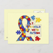 Kind met het Lint van de Voorlichting van het Briefkaart (Voorkant / Achterkant)