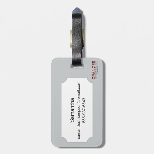 Kind met hond, C1885 Bagagelabel (Achterkant verticaal)