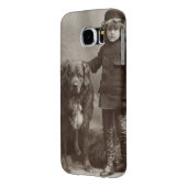 Kind met hond, C1885 Case-Mate Samsung Galaxy Hoesje (Achterkant Links)